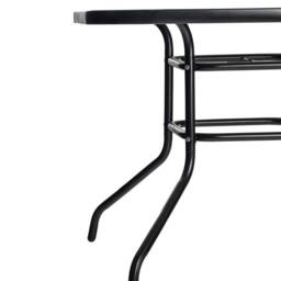 Harbour Housewares 2 Person Garden Furniture Set 90 x 90cm Black - Size: 90 x 90 cm - thumbnail 5