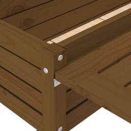 Berkfield Home Garden Planter with Folding Tabletop Honey Brown Solid Wood Pine - thumbnail 9
