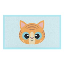 Artsy Mats Ginger Cat Face Doormat (70 x 40cm) in White - Size: 40 cm x 70 cm - thumbnail 2