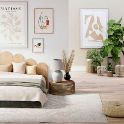 Kukoon Neutral Beige Medallion Non Slip Washable Low Pile Rug - Size: 60 cm x 240 cm - thumbnail 2