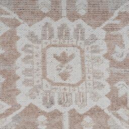 Kukoon Neutral Beige Medallion Non Slip Washable Low Pile Rug - Size: 60 cm x 240 cm - thumbnail 4