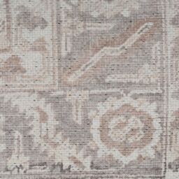 Kukoon Neutral Beige Medallion Non Slip Washable Low Pile Rug - Size: 60 cm x 240 cm - thumbnail 3