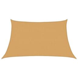 Berkfield Home Sunshade Sail 160 g/m¬≤ Trapezium Light Grey 3/4x2 m HDPE in Tan - thumbnail 2