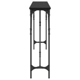 Berkfield Home Console Table Black Oak 180x23x75 cm Engineered Wood - Size: 180 x 23 x 75 cm - thumbnail 5