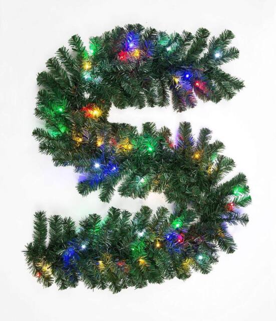 Shatchi 2m Prelit Alaskan Pine Christmas Christmas Garland Green - image 1
