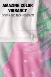 NBCU Wicked Pink & Green Glinda & Elphaba Portrait Blanket - Size: Large - thumbnail 5