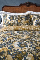 Paoletti Harewood British Animal 100% Cotton Duvet Cover Set in Blue - Size: Double - thumbnail 2