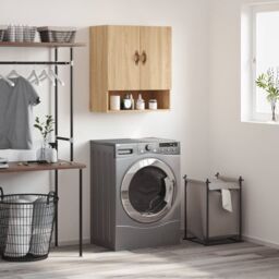 Berkfield Home Wall Cabinet Sonoma Oak 60x31x70 cm Engineered Wood in Brown - Size: 60 x 31 x 70 cm - thumbnail 1