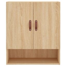 Berkfield Home Wall Cabinet Sonoma Oak 60x31x70 cm Engineered Wood in Brown - Size: 60 x 31 x 70 cm - thumbnail 5