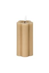 KDMD Luxe Collection Natural Glow 2.75x6 Stone LED Candle in Beige