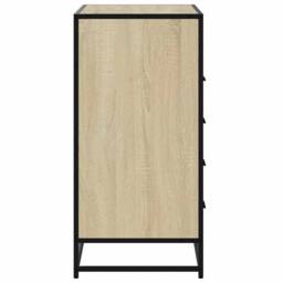 Berkfield Home Drawer Cabinet Sonoma Oak 70x41x83.5 cm Engineered Wood in Light Tan - thumbnail 6