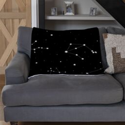 Benjamin Tate Design Zodiacal Constellations Blanket in Natural - Size: 120 cm x 150 cm - thumbnail 2