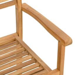 Berkfield Home Garden Stacking Chairs 4 pcs Brown 55.5 x 55.5 x 90 cm - thumbnail 8