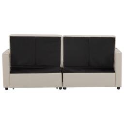 ModernLuxe 3-in-1 convertible king size sofa bed with pull-out design in Beige - thumbnail 9