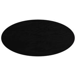 Berkfield Home Table Top Dark Brown 120x60x4 cm Solid Wood Oak Oval - Size: 120 x 60 x 4 cm - thumbnail 3