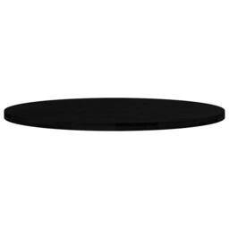 Berkfield Home Table Top Dark Brown 120x60x4 cm Solid Wood Oak Oval - Size: 120 x 60 x 4 cm - thumbnail 5