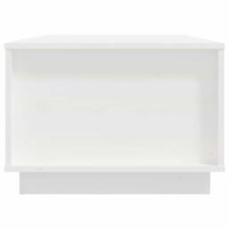 Berkfield Home Coffee Table White 100x50x35 cm Solid Wood Pine - Size: 100 x 50 x 35 cm - thumbnail 7