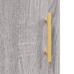 Berkfield Home Wall Cabinet Grey Sonoma 60x31x60 cm Engineered Wood - Size: 60 x 31 x 60 cm - thumbnail 9