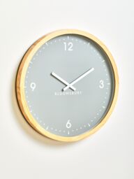 Orsina Understated Design Of Our Grey Wall Clock, Stylish Big Clock, Compact Lightweight Clock For Outdoor Indoor - thumbnail 3