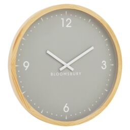 Orsina Understated Design Of Our Grey Wall Clock, Stylish Big Clock, Compact Lightweight Clock For Outdoor Indoor - thumbnail 2
