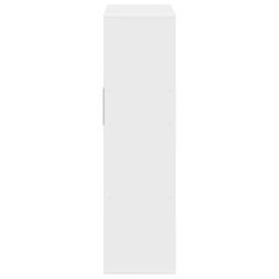 Berkfield Home Book Cabinet White 66x31x112 cm Engineered Wood - Size: 66 x 31 x 112 cm - thumbnail 5