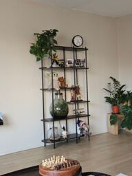 Nordlys Modern Industrial 5-Level Wooden Bookshelf in Brown - thumbnail 7