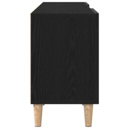 Berkfield Home TV Stand - Black Oak, 150x30x50 cm, Made of Engineered Wood - Size: 150 x 30 x 50 cm - thumbnail 8