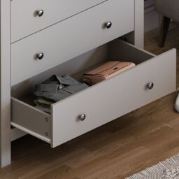 Home Discount Vida Designs Arlington 3+2 Drawer Chest Of Drawers Storage Bedroom Furniture in Grey - thumbnail 7