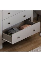 Home Discount Vida Designs Arlington 3+2 Drawer Chest Of Drawers Storage Bedroom Furniture in Grey - thumbnail 5