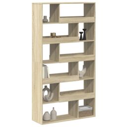 Berkfield Home Room Divider Sonoma Oak 100x33x187.5 cm Engineered Wood in Brown - thumbnail 3