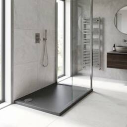 Balterley Rectangular Shower Tray 1000x800mm in Grey - thumbnail 4