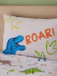Catherine Lansfield 'Prehistoric Dinosaurs' Duvet Cover Set in Natural - Size: Double - thumbnail 3
