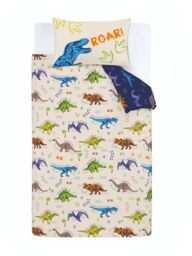 Catherine Lansfield 'Prehistoric Dinosaurs' Duvet Cover Set in Natural - Size: Double - thumbnail 5