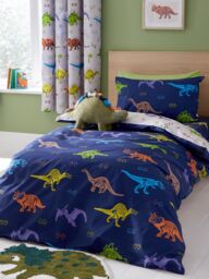 Catherine Lansfield 'Prehistoric Dinosaurs' Duvet Cover Set in Natural - Size: Double - thumbnail 2