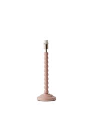 ValueLights Bobbins Painted Rose Pink Table Lamp Base Light in Pale Pink - thumbnail 6