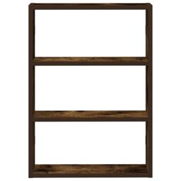 Berkfield Home Wall Shelf Smoked Oak 43x9x60 cm Engineered Wood in Brown - Size: 43 x 9 x 60 cm - thumbnail 4