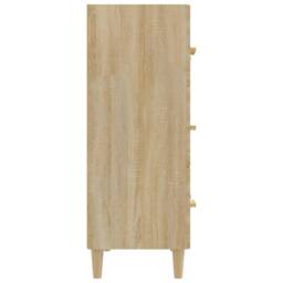 Berkfield Home Sideboard Sonoma Oak 70x34x90 cm Engineered Wood in Light Brown - Size: 70 x 34 x 90 cm - thumbnail 4