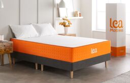 Somnior Lea Hybrid 9 Zone Motion 7 Layer Memory Mattress Undisturbed Sleep in Orange - Size: Double