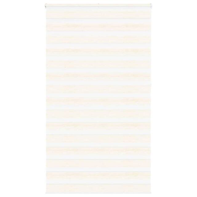 Berkfield Home Zebra Blind Marble Beige 120x230 cm Fabric Width 115.9 cm Polyester - image 1