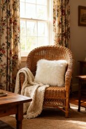 Living and Home 50x50cm Autumn Cushion Cover White Plush Sofa Cushion Cover -Machine-Washable - Size: 50x50 cm - thumbnail 2
