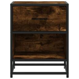 Berkfield Home Bedside Cabinets 2 pcs Smoked Oak 40x31x50 cm Engineered Wood in Brown - Size: 40 x 31 x 50 cm - thumbnail 5