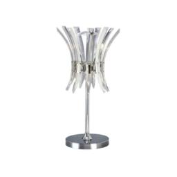 Netlighting Sinclair Table Lamp 4 Light Polished Chrome in Grey - thumbnail 1