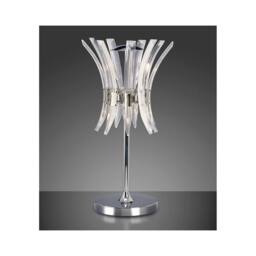 Netlighting Sinclair Table Lamp 4 Light Polished Chrome in Grey - thumbnail 2