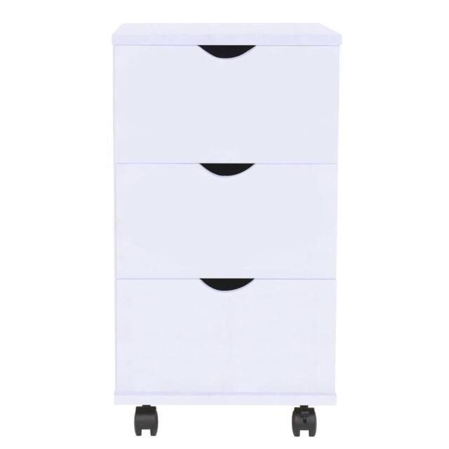 Berkfield Home Drawer Unit 45x33x60 cm White - Size: 45 x 33 x 60 cm - image 1
