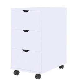 Berkfield Home Drawer Unit 45x33x60 cm White - Size: 45 x 33 x 60 cm - thumbnail 2