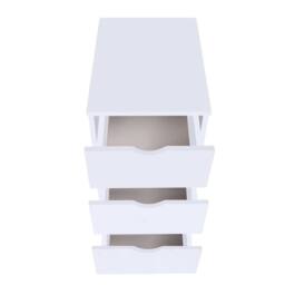 Berkfield Home Drawer Unit 45x33x60 cm White - Size: 45 x 33 x 60 cm - thumbnail 3