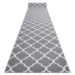 RugsX Anti-Slip Trellis Runner in Grey - Size: 57 cm x 150 cm - thumbnail 1