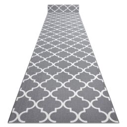 RugsX Anti-Slip Trellis Runner in Grey - Size: 57 cm x 150 cm - thumbnail 4