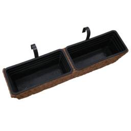 Berkfield Home Garden Planters 2 pcs Water Hyacinth Brown - thumbnail 4