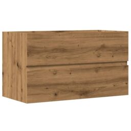 Berkfield Home Sink Cabinet Artisian Oak 90x38.5x45 cm Engineered Wood in Brown - thumbnail 2